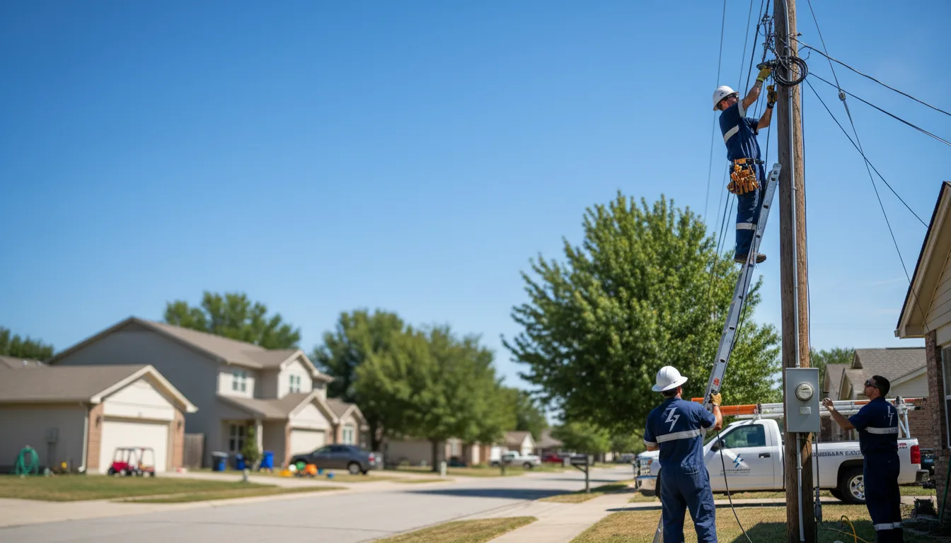 Residential electrician providing installation services in Hudson, MI